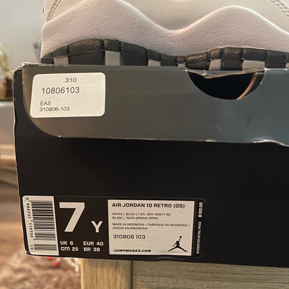 VNDS Air Jordan Retro (X) 10 Steel 2013 - Size 7Y - 100% Authentic - Picture 4 of 6